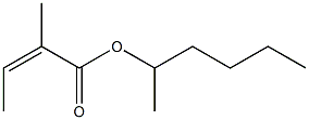 2-Methylisocrotonic acid 1-methylpentyl ester 结构式