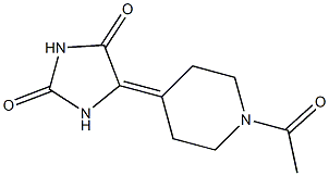 5-(1-Acetylpiperidin-4-ylidene)imidazolidine-2,4-dione 结构式