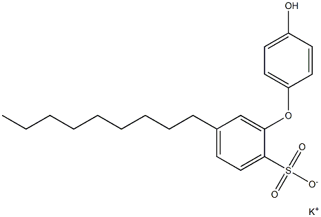 4'-Hydroxy-5-nonyl[oxybisbenzene]-2-sulfonic acid potassium salt 结构式