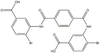 3,3'-(Terephthaloyldiimino)bis(4-bromobenzoic acid) 结构式