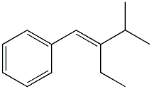 (E)-1-Phenyl-2-ethyl-3-methyl-1-butene 结构式