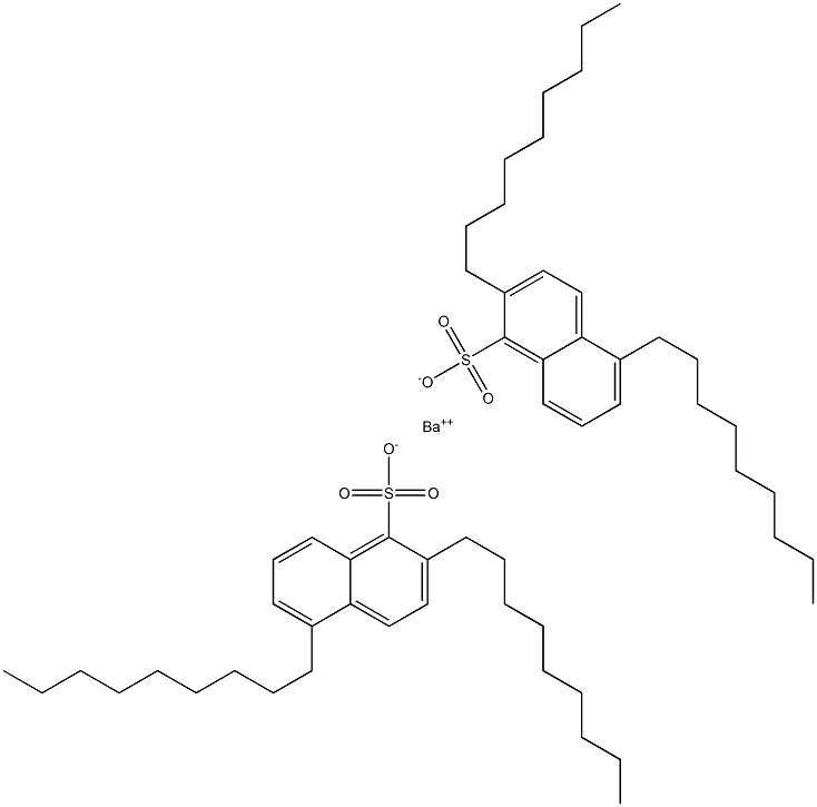 Bis(2,5-dinonyl-1-naphthalenesulfonic acid)barium salt 结构式