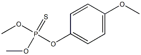 Thiophosphoric acid O,O-dimethyl O-[p-methoxyphenyl] ester 结构式