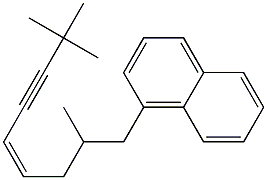 (Z)-1-(1-Naphtyl)-2,8,8-trimethyl-4-nonen-6-yne 结构式