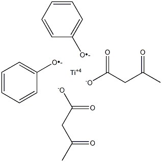 Bis(acetoacetic acid)diphenoxytitanium(IV) salt 结构式