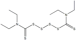 3,10-Diethyl-3,10-diaza-5,6,7,8-tetrathiadodecane-4,9-dithione 结构式
