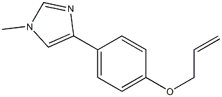 1-Methyl-4-[4-(2-propenyloxy)phenyl]-1H-imidazole 结构式
