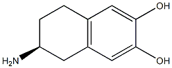 (S)-2-Amino-6,7-dihydroxy-1,2,3,4-tetrahydronaphthalene 结构式