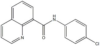 N-(4-Chlorophenyl)quinoline-8-carboxamide 结构式