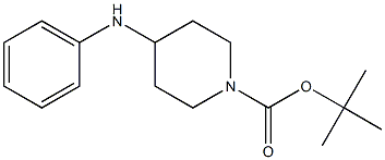 4-Anilinopiperidine-1-carboxylic acid tert-butyl ester 结构式