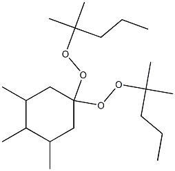 3,4,5-Trimethyl-1,1-bis(1,1-dimethylbutylperoxy)cyclohexane 结构式