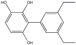 3-(3,5-Diethylphenyl)benzene-1,2,4-triol 结构式