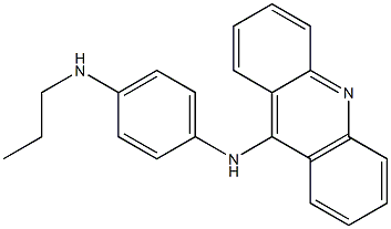 N-[4-(Propylamino)phenyl]-9-acridinamine 结构式