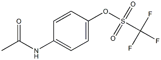 N-[4-(Trifluoromethylsulfonyloxy)phenyl]acetamide 结构式