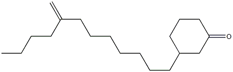 3-(8-Methylenedodecyl)cyclohexanone 结构式