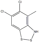 5,6-Dichloro-4-methyl-3H-1,2,3-benzodithiazole 结构式