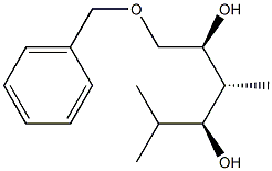 (2S,3R,4S)-1-(Benzyloxy)-3,5-dimethylhexane-2,4-diol 结构式