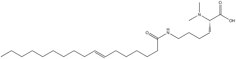 N6-(7-Heptadecenoyl)-N2,N2-dimethyllysine 结构式