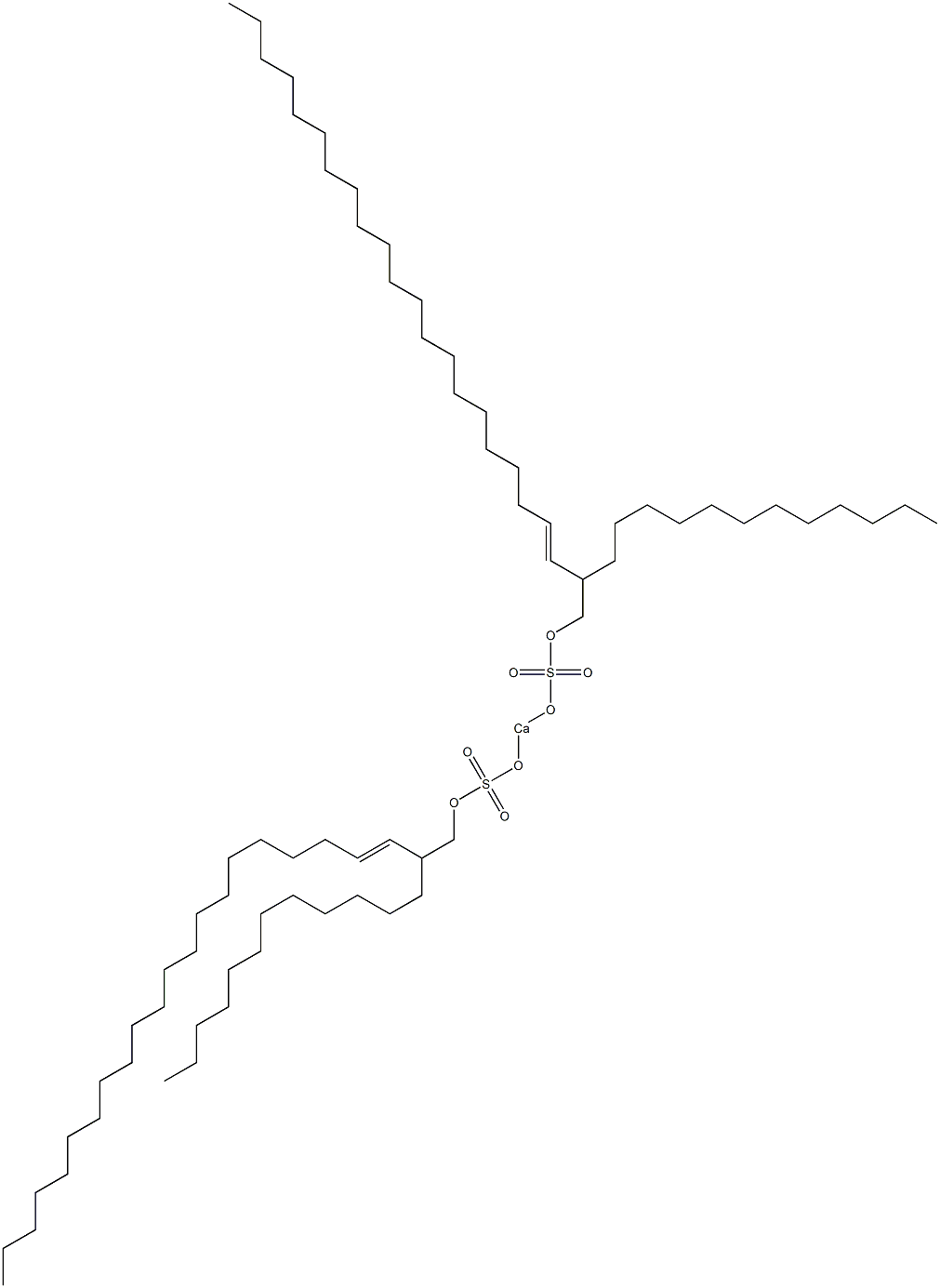 Bis(2-dodecyl-3-tricosenyloxysulfonyloxy)calcium 结构式