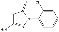 3-Amino-1-(2-chlorophenyl)-5(4H)-pyrazolone 结构式