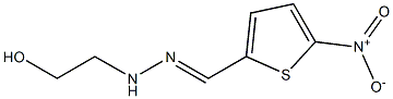 5-Nitro-2-[(2-hydroxyethylamino)iminomethyl]thiophene 结构式