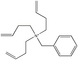 Tri(3-butenyl)benzylaminium 结构式