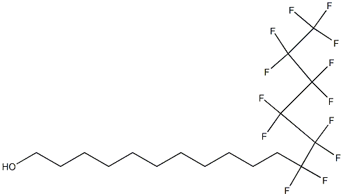 12,12,13,13,14,14,15,15,16,16,17,17,17-Tridecafluoroheptadecan-1-ol 结构式