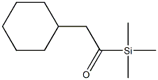 Trimethyl(cyclohexylacetyl)silane 结构式