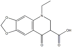 5-Ethyl-5,6,7,8-tetrahydro-8-oxo-1,3-dioxolo[4,5-g]quinoline-7-carboxylic acid 结构式