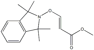 (E)-3-[(1,1,3,3-Tetramethyl-2,3-dihydro-1H-isoindol)-2-yloxy]propenoic acid methyl ester 结构式