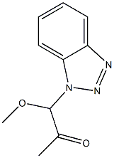 1-(1-Methoxy-2-oxopropyl)-1H-benzotriazole 结构式