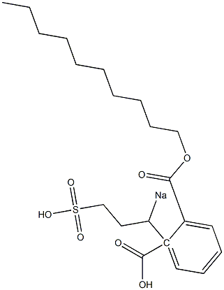 Phthalic acid 1-decyl 2-(1-sodiosulfopropyl) ester 结构式