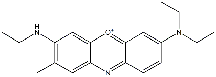 7-(Diethylamino)-3-(ethylamino)-2-methylphenoxazin-5-ium 结构式