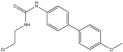 1-(4'-Methoxy-1,1'-biphenyl-4-yl)-3-(2-chloroethyl)urea 结构式