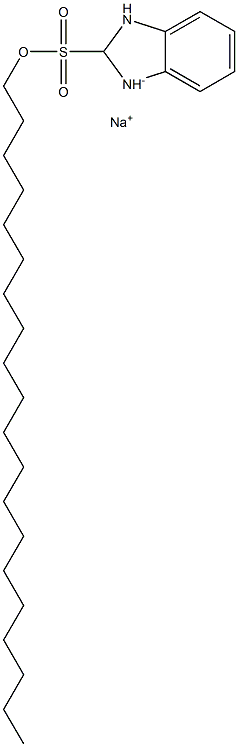 2,3-Dihydro-2-icosyl-1H-benzimidazole-2-sulfonic acid sodium salt 结构式