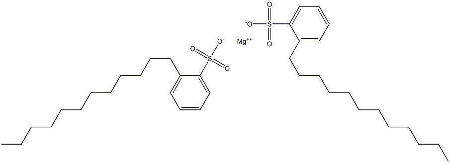 Bis(2-dodecylbenzenesulfonic acid)magnesium salt 结构式