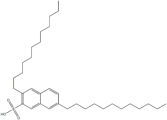 3,7-Didodecyl-2-naphthalenesulfonic acid 结构式