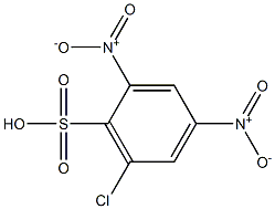 6-Chloro-2,4-dinitrobenzenesulfonic acid 结构式