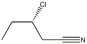 [S,(-)]-3-Chlorovaleronitrile 结构式