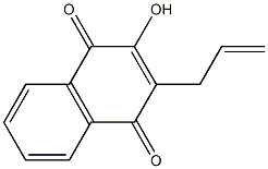 3-Allyl-2-hydroxy-1,4-dihydronaphthalene-1,4-dione 结构式