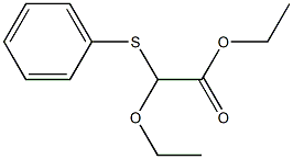 Ethoxy(phenylthio)acetic acid ethyl ester 结构式