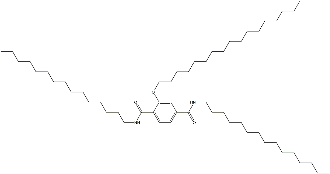 2-(Heptadecyloxy)-N,N'-dipentadecylterephthalamide 结构式