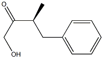 [S,(-)]-1-Hydroxy-3-methyl-4-phenyl-2-butanone 结构式