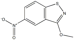 3-Methoxy-5-nitro-1,2-benzisothiazole 结构式