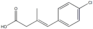 4-(p-Chlorophenyl)-3-methyl-3-butenoic acid 结构式