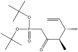 [(3R,4S)-3,4-Dimethyl-2-oxo-5-hexenyl]phosphonic acid di-tert-butyl ester 结构式