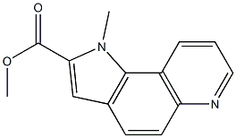 1-Methyl-1H-pyrrolo[2,3-f]quinoline-2-carboxylic acid methyl ester 结构式