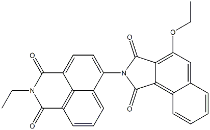 N-[(2,3-Dihydro-2-ethyl-1,3-dioxo-1H-benzo[de]isoquinoline)-6-yl]-3-ethoxynaphthalimide 结构式