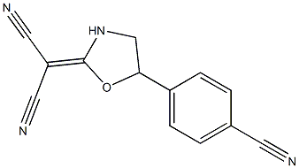 [5-(4-Cyanophenyl)oxazolidin-2-ylidene]malononitrile 结构式