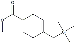 4-Trimethylsilylmethyl-3-cyclohexene-1-carboxylic acid methyl ester 结构式